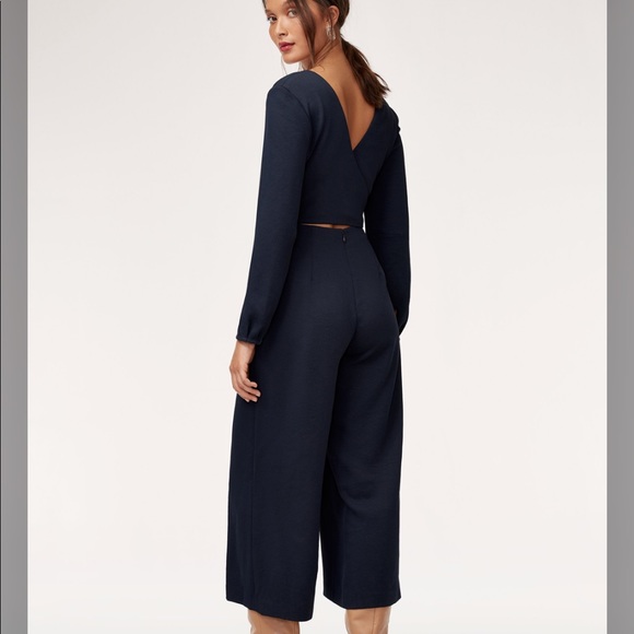 Ecoulement Long Sleeve Jumpsuit in BLACK - Picture 2 of 3